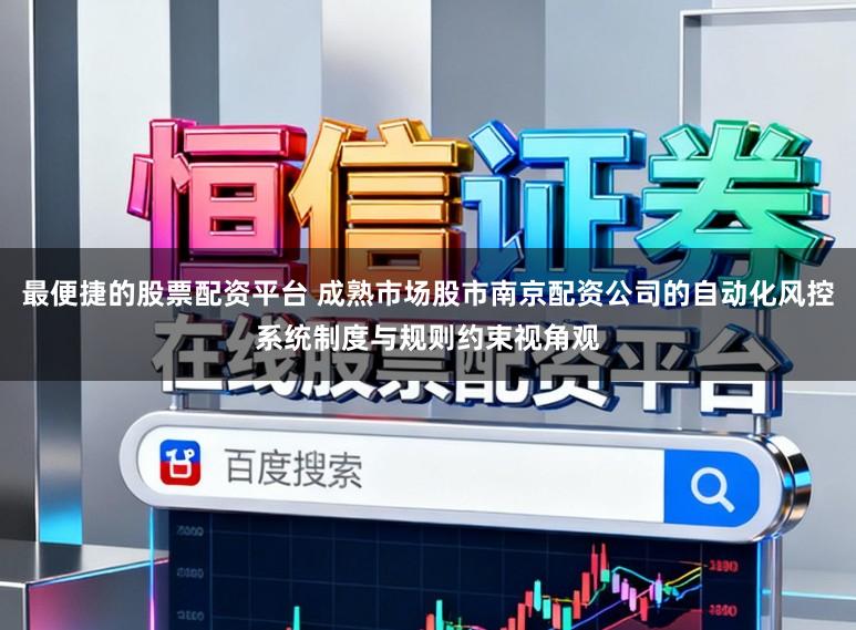 最便捷的股票配资平台 成熟市场股市南京配资公司的自动化风控系统制度与规则约束视角观