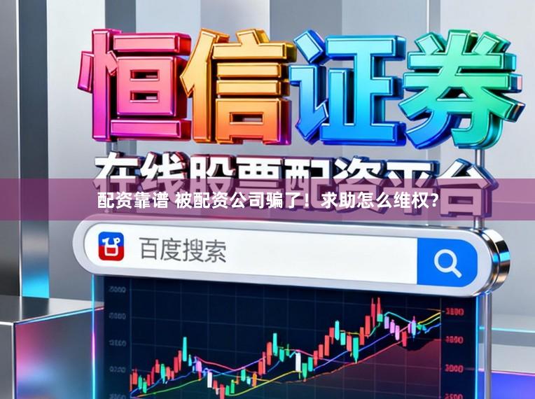 配资靠谱 被配资公司骗了！求助怎么维权？